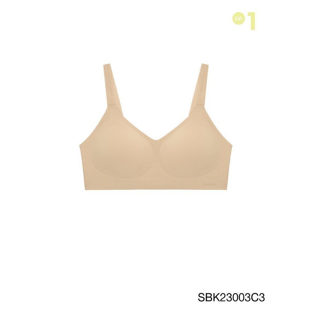 SABINA FOREVER YOUNG Soft Collection Level 1 เสื้อชั้นในไม่มีโครง รหัส SBK23003C3 สีเนื้อเข้ม