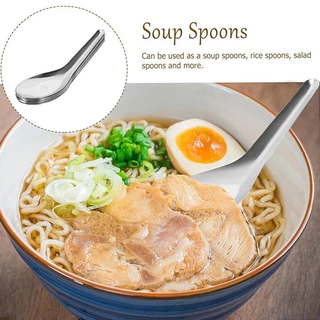 ช้อนซุปสแตนเลสหลายชั้น - ช้อนขัดเงินที่บ้าน - เครื่องใช้บนโต๊ะอาหารในครัว