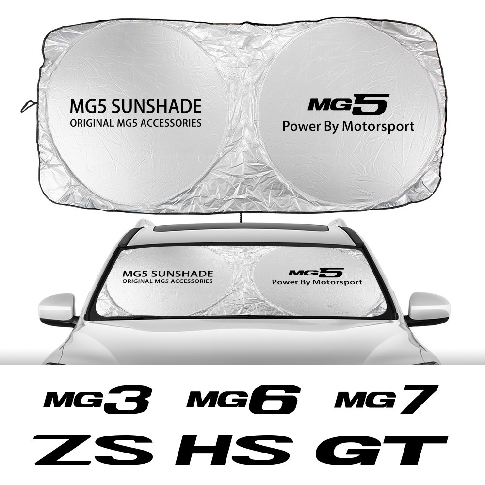 กระจกรถยนต์บังแดด Anti UV ป้องกันสําหรับ MG ZS EV ZR ZX ZT HS GT GS TF Hector Mulan Gundam MG3 MG4 MG5 MG6 MG7 RX5
