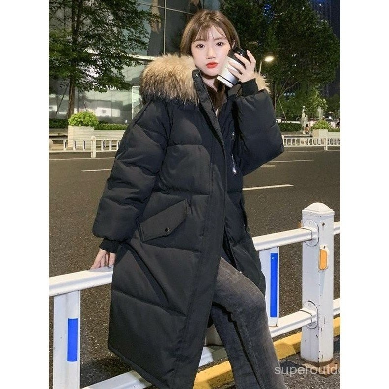 ใหม่ลงแจ็คเก็ตผ้าฝ้ายของผู้หญิงฤดูหนาวสไตล์เกาหลีกลางความยาวขนาดบวกขนมปังเสื้อหลวมผ้าฝ้ายเสื้อหนาเบาะแจ็คเก็ตน้ำ iwbx