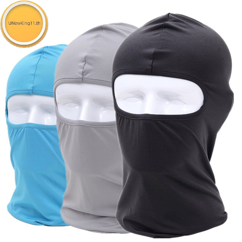 Unewking ผู้ชายผู้หญิงฤดูร้อน Balaclava Sun UV Face Shield Full Face Cover คอ Hood Headwrap th