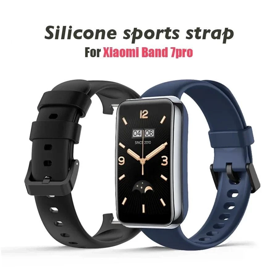 สายนาฬิกาสําหรับ Xiaomi Mi Band 7 Pro สายรัดข้อมือสร้อยข้อมือซิลิโคนเหลวสายรัดข้อมือสําหรับ MiBand 7pro Correa อุปกรณ์เสริมสมาร์ทวอทช์