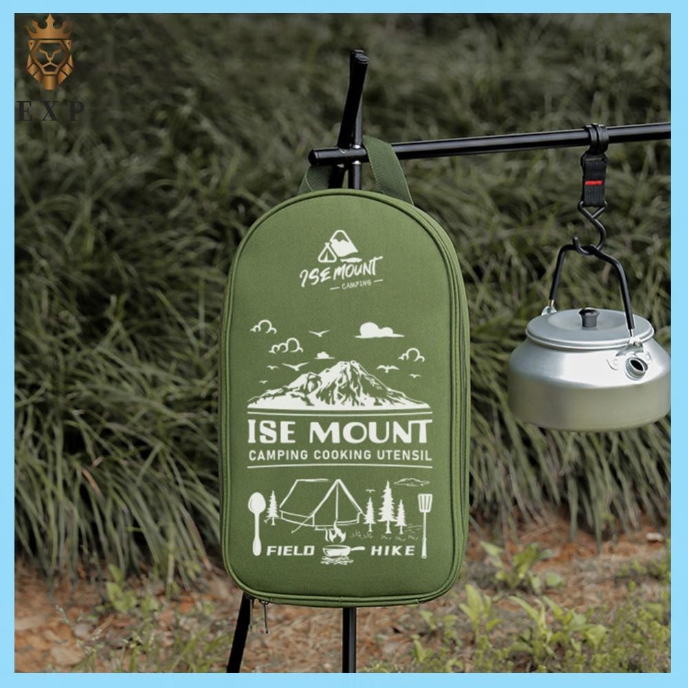 [explosion1.th] Camping Cookware Bag Portable Travel BBQ Utensil Bag Cooking Utensil Organizer