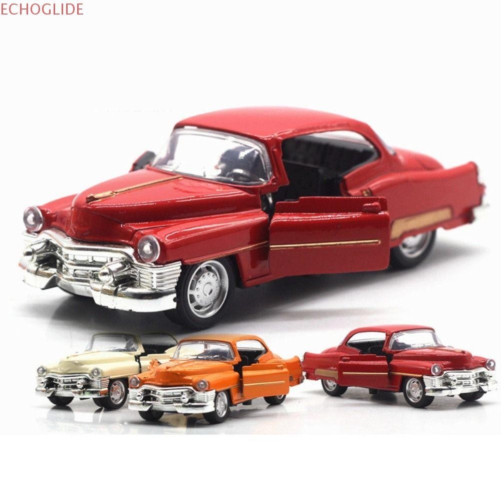Echoglide Retro รถรุ่น,เปิดประตูเก่าแฟชั่นดึงกลับรถของเล่น,คลาสสิกตกแต่ง 1:32 รถโมเดลโลหะผสมDiecastเครื่องประดับวันเกิด