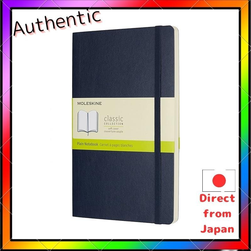 Moleskine Classic Soft Cover Plain Notebook Large Size (13Cm X 21Cm) Sapphire Blue Qp618B20
