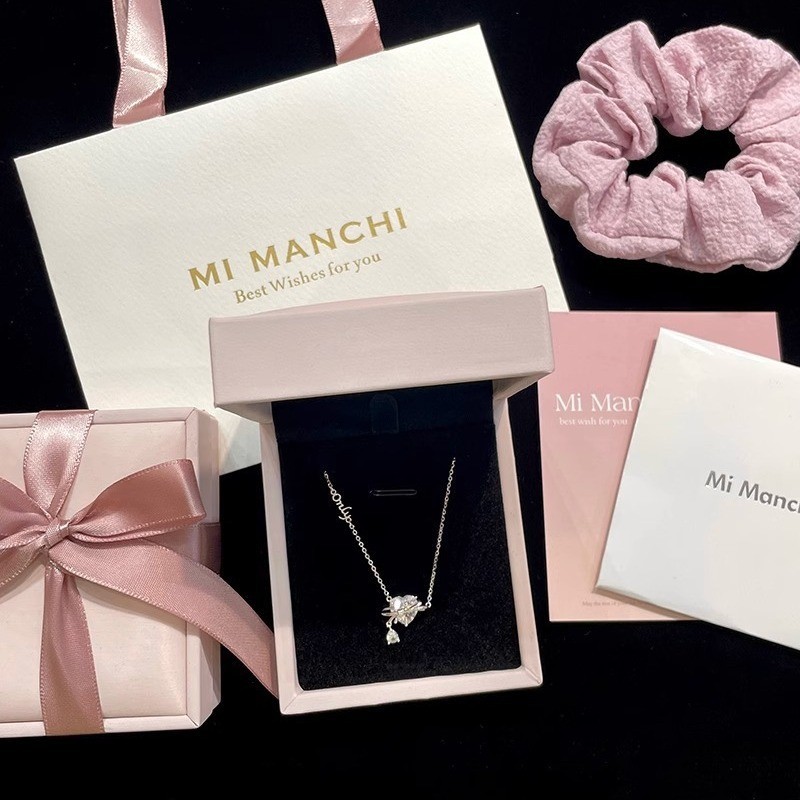 QUEENS สร้อยคอ ทองแดงชุบแพลทินัมจี้หัวใจกระดูกไหปลาร้าโซ่สุภาพสตรีแฟชั่นเครื่องประดับของขวัญวันวาเลนไทน์ X027