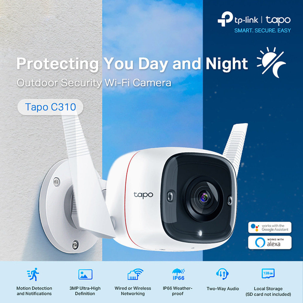 เฝ้าระวัง ⚡️กล้องวงจรปิดไร้สาย⚡️ TP-LINK Tapo C310 / C320WS / C500 / C510W / C520WS Outdoor Wireless