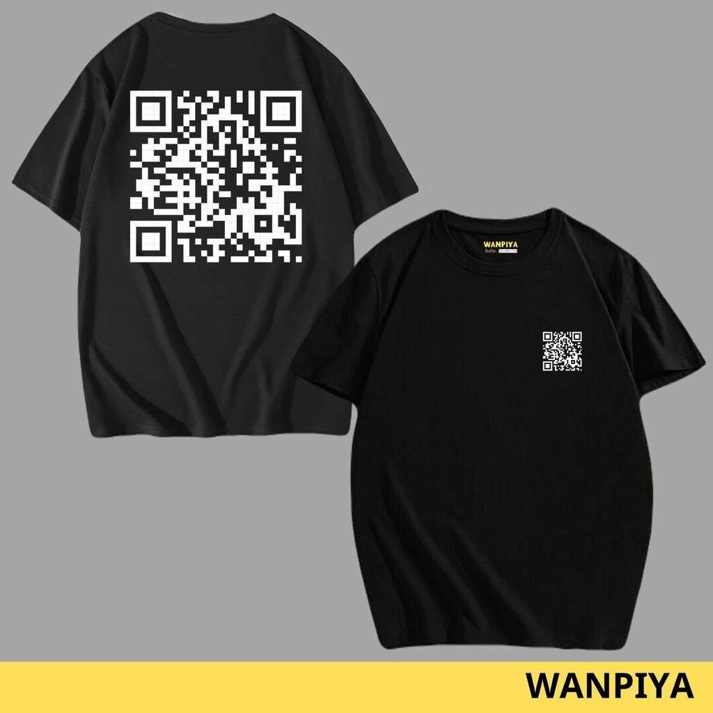 วันปิยะ เสื้อยืดลาย คิวอาร์โค้ด QR CODE เสื้อยืด ผ้า Cotton 100% ผ้านุ่ม ใส่สบาย