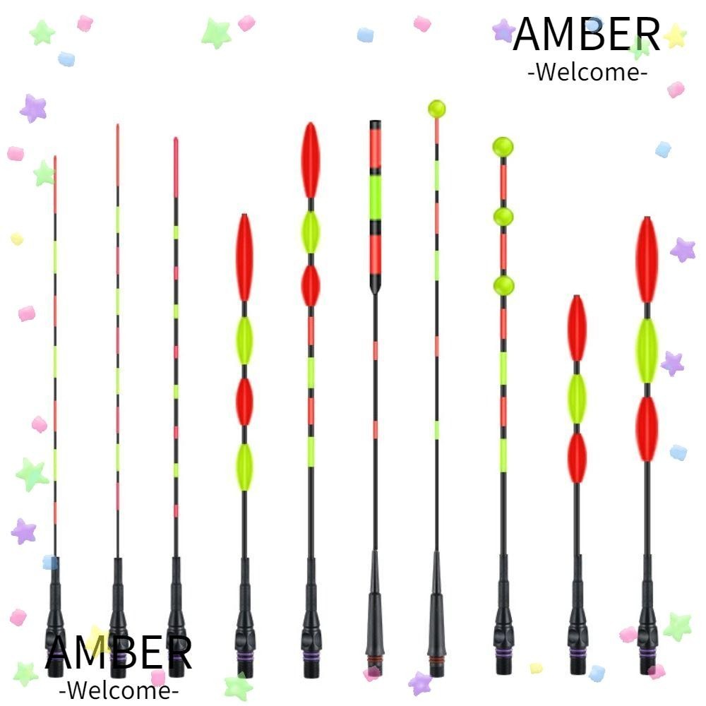 Amber 1 ชิ้น LED ตกปลาสมาร์ทลอยด้านบน, Super Bright Ultra Sensitive อิเล็กทรอนิกส์ลอยทุ่น, Hot Cr425 แบตเตอรี่เหนี่ยวนํา Luminous Night ตกปลาลอย Top Night Fishing