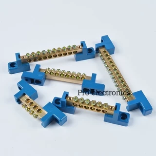 บัสบาร์ทองเหลือง บาร์กราวด์ Ground Bar เทอร์มินอน ขนาด 6x9 และ 12x8 4-12 ช่อง