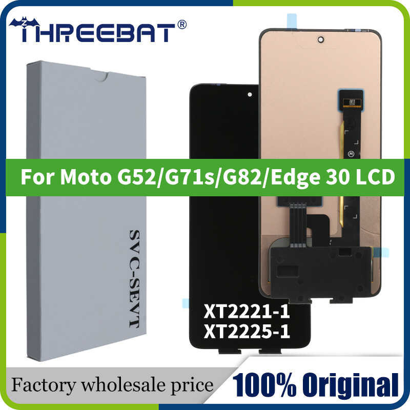 6.6“ Original For Motorola Moto G71s G52 G82 Edge30 LCD Display Screen Sensor Panel Digitizer Ass