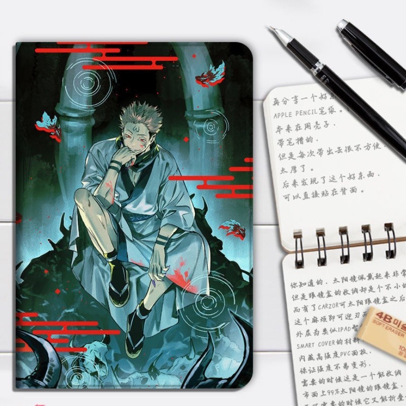 Jujutsu kaisen กรณี iPad mini 6 air 4 5 6 กรณี iPad gen 7 8 9 10 pro11 pro12.9 pro13 นิ้ว 2022 2024 Gojo Satoru กรณีช่องเสียบปากกา