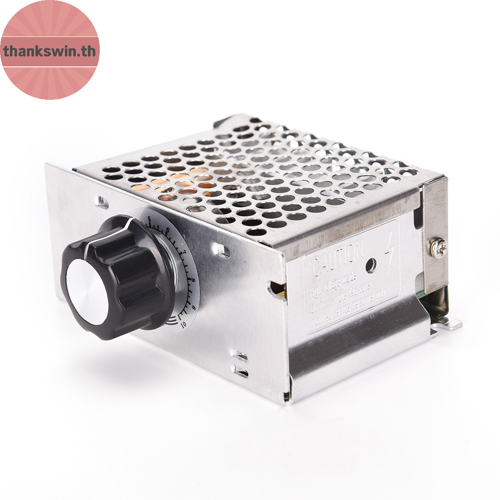 Thankswin 4000W 220V AC SCR มอเตอร์ควบคุมความเร็วโมดูลตัวควบคุมแรงดันไฟฟ้า Dimmer ขายร้อน th