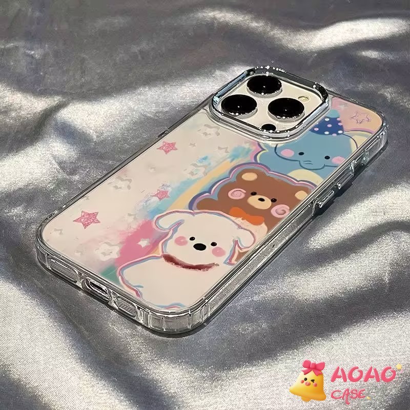 การ์ตูนสัตว์เล็ก ๆ น่ารักนุ่ม เคสไอโฟน 7Plus 11 15 12 13 14 Pro Max XR 8Plus 6 6s 7 8 Plus X XS Max SE 2020