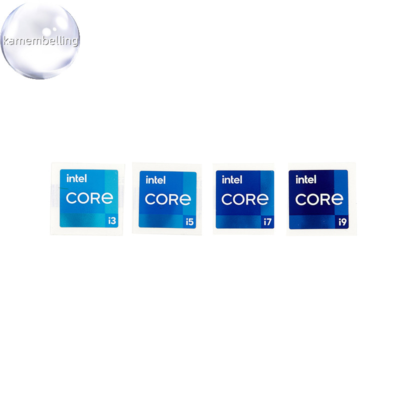 Kaembelling Intel i3 i5 i7 i9 11th Core Duo Pentium โลหะคอมพิวเตอร์กรณีป้ายสติกเกอร์ EN