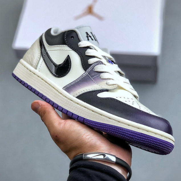 Air A/J 1low "สีม่วง" A/J 1 the $ $ HF5759-101