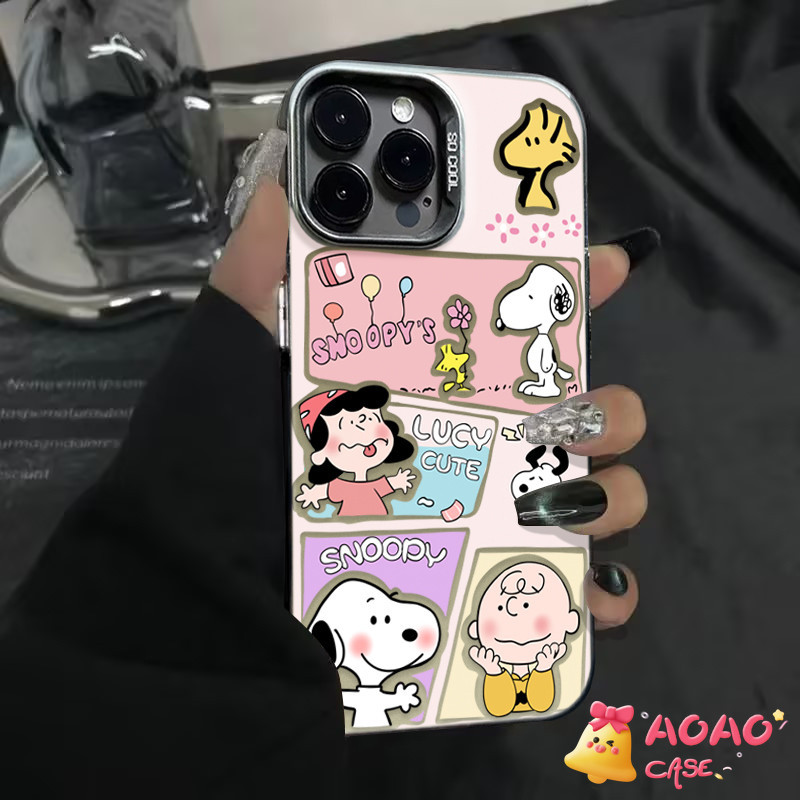 การ์ตูนน่ารัก snoopy นุ่ม เคสไอโฟน 15 13 11 14 12 Pro Max XR 7Plus 8Plus X XS Max 13 7 8 14 15 Plus SE 2020 - รูปที่ 6