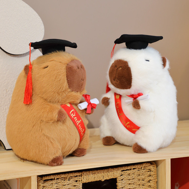 ตุ๊กตาผ้าคาปิบาร่า คาปิบาล่า ตุ๊กตาเหมาะสำหรับเด็กผู้หญิง ของขวัญวันเกิด ของขวัญรับปริญญา ขนาด:25ซม.