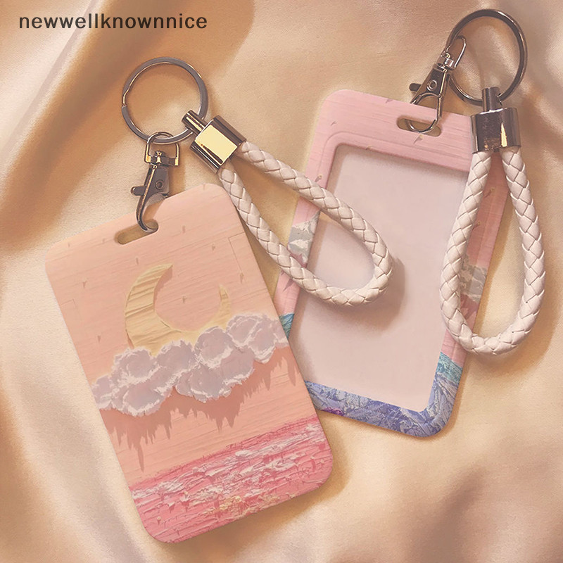 Newwellknownnice 1 PC ผู้หญิงผู้ชายธุรกิจผู้ถือบัตรการ์ตูนน่ารักผู้ถือบัตรเครดิตพร้อมพวงกุญแจ Bank ID ผู้ถือป้ายเด็กรถบัสการ์ดกรณี TH
