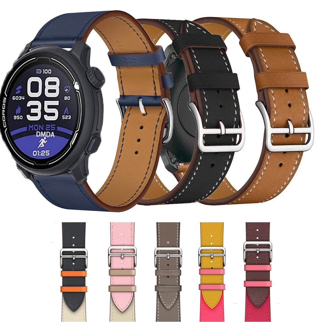 20 มม.22 มม.สายหนังสําหรับ COROS PACE 2 3/APEX 2 Pro/APEX Pro/APEX 42 มม.46 มม.เปลี่ยนสายนาฬิกาอัจฉริยะ