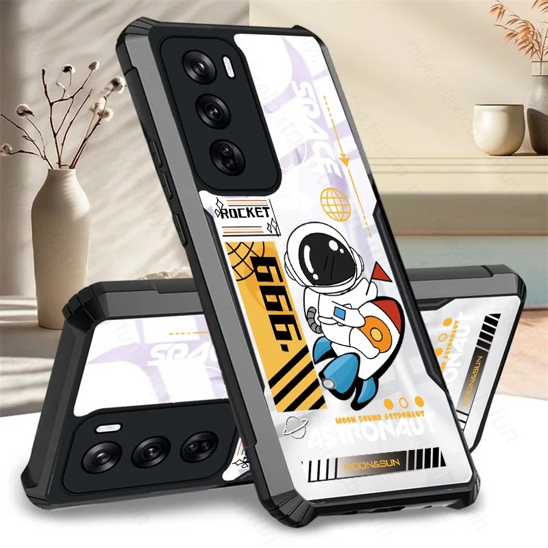 โปร่งใสเคสโทรศัพท์สําหรับ Oppo Reno 12fs 11f 10 9 8t 8z 7z 7se 6z 5 4 3 2z 4g/5g Pro Plus Shock Fall