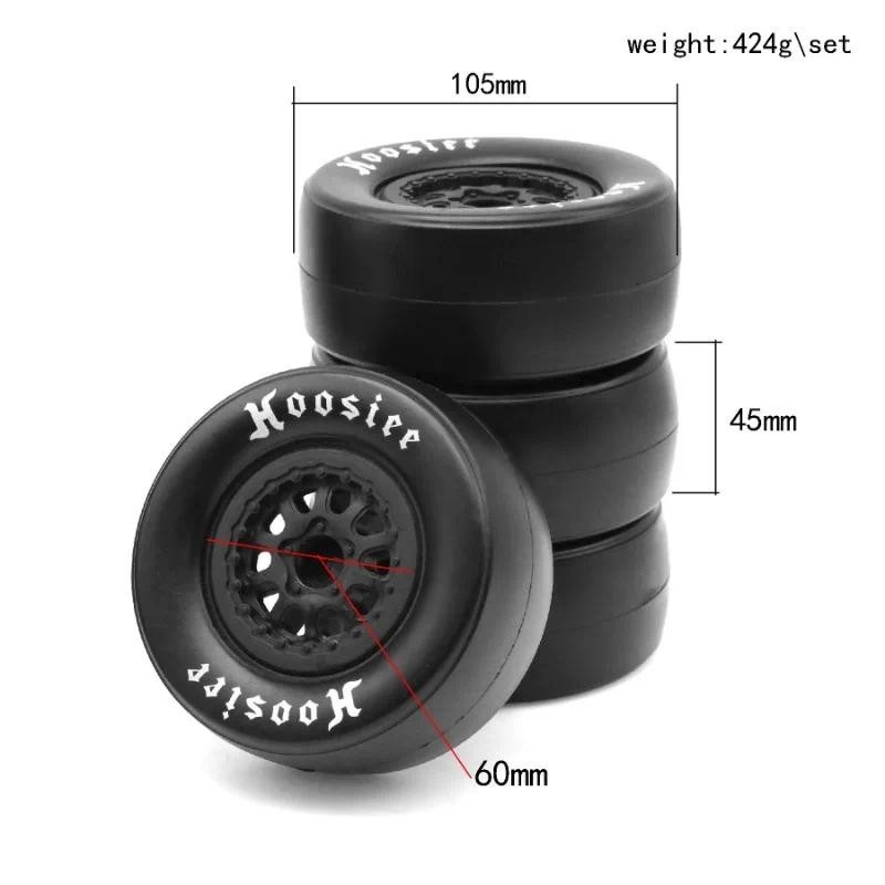 Rs RC ด้านหลังลาก Racing Belted ล้อยางสําหรับ 1/10 RC รถบรรทุกรถ Slash 2WD Losi 22S DR10 Tension Pullash