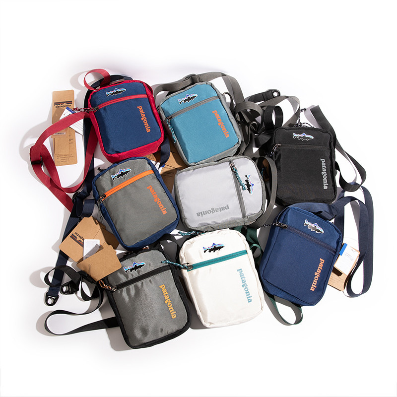 กระเป๋าโทรศัพท์มือถือสีตัดกัน Flying Fish กระเป๋าสะพายใบเล็ก Workwear Bag