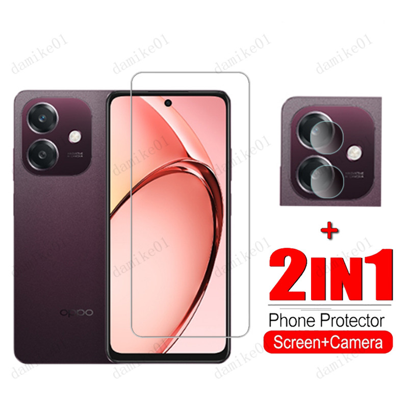 2 in 1 ฟิล์ม OPPO A3x ฟิล์มกระจก HD ฟิมล์กระจก OPPO A3 A2 Pro A2x A2+ A3s A5s A12 A12s A15 A15s A16 