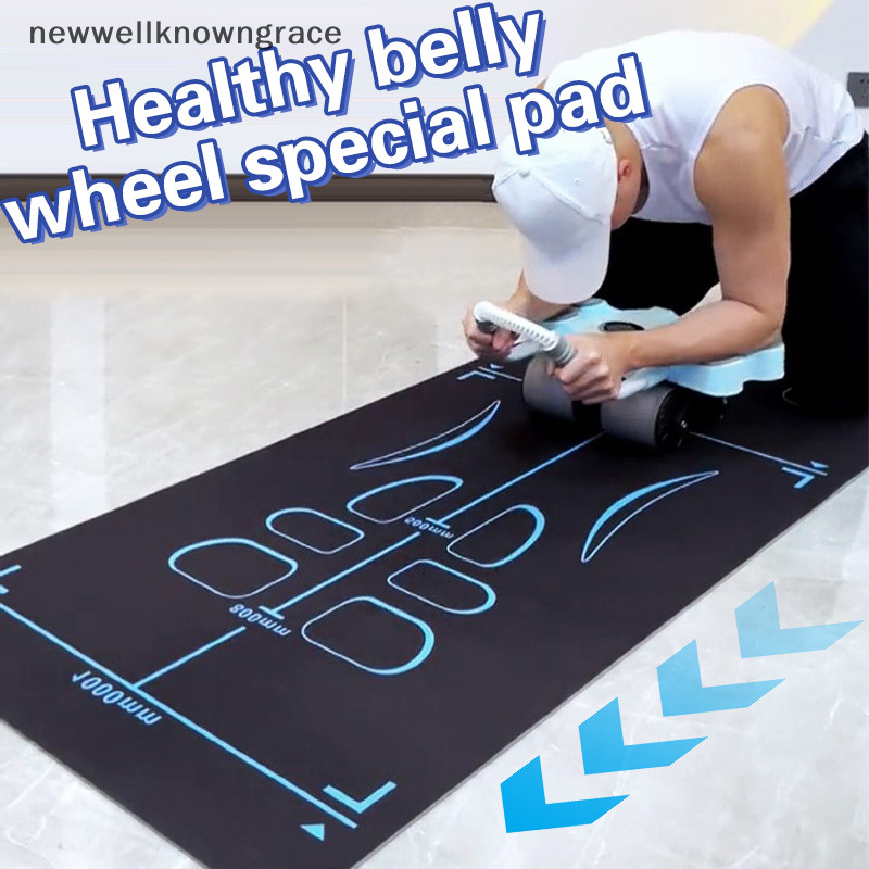 Nwth เสื่อโยคะลื่นโช้คอัพหนา Kneeling Mat Reusable Gym Mat สําหรับผู้หญิงผู้ชายบ้านพิลาทิสชั้นออกกําลังกาย GR