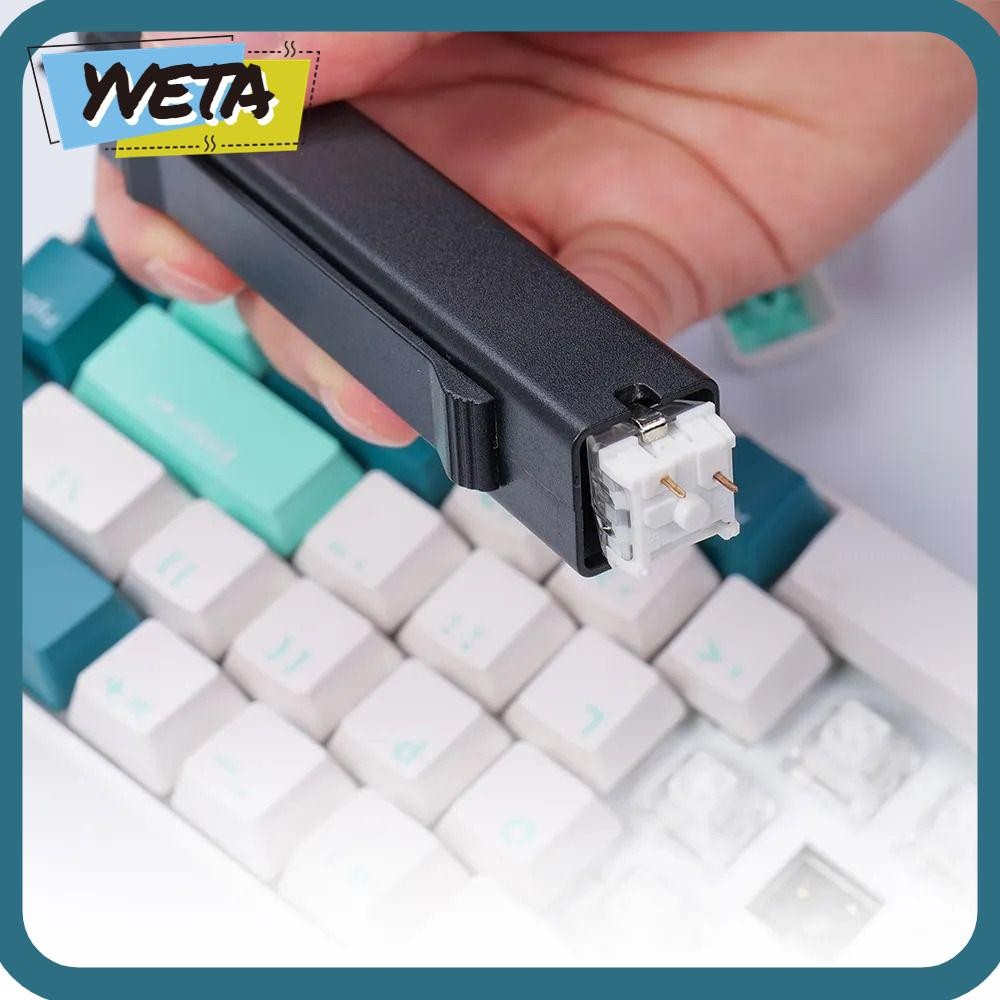 Yveta Keycap Puller,แบบพกพาDIY 2 in 1 Switch Puller,คีย์บอร์ดเกมอเนกประสงค์เครื่องมือทําความสะอาดสวิทช์Removerสําหรับคีย์บอร์ดแบบกลไก