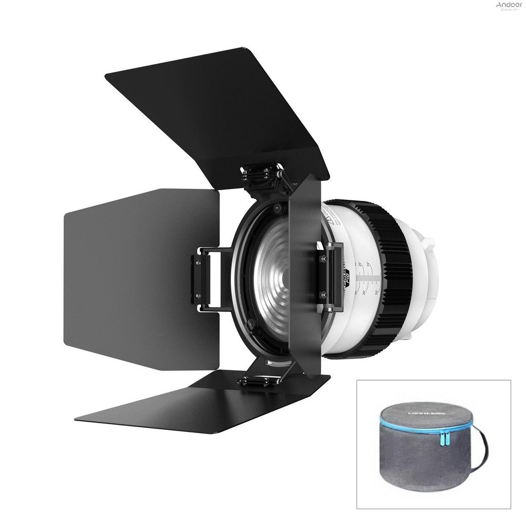 Lippmann F10 เลนส์ Fresnel ขนาด 6 นิ้ว Bowens Mount 10°- 45°อะแดปเตอร์โฟกัสแบบออปติคัล 10X สว่างกว่า พร้อมประตูโรงนา 4 ใบที่ถอดออกได้สําหรับสตูดิโอเครื่องมือสร้างแสงต่อเนื่อง