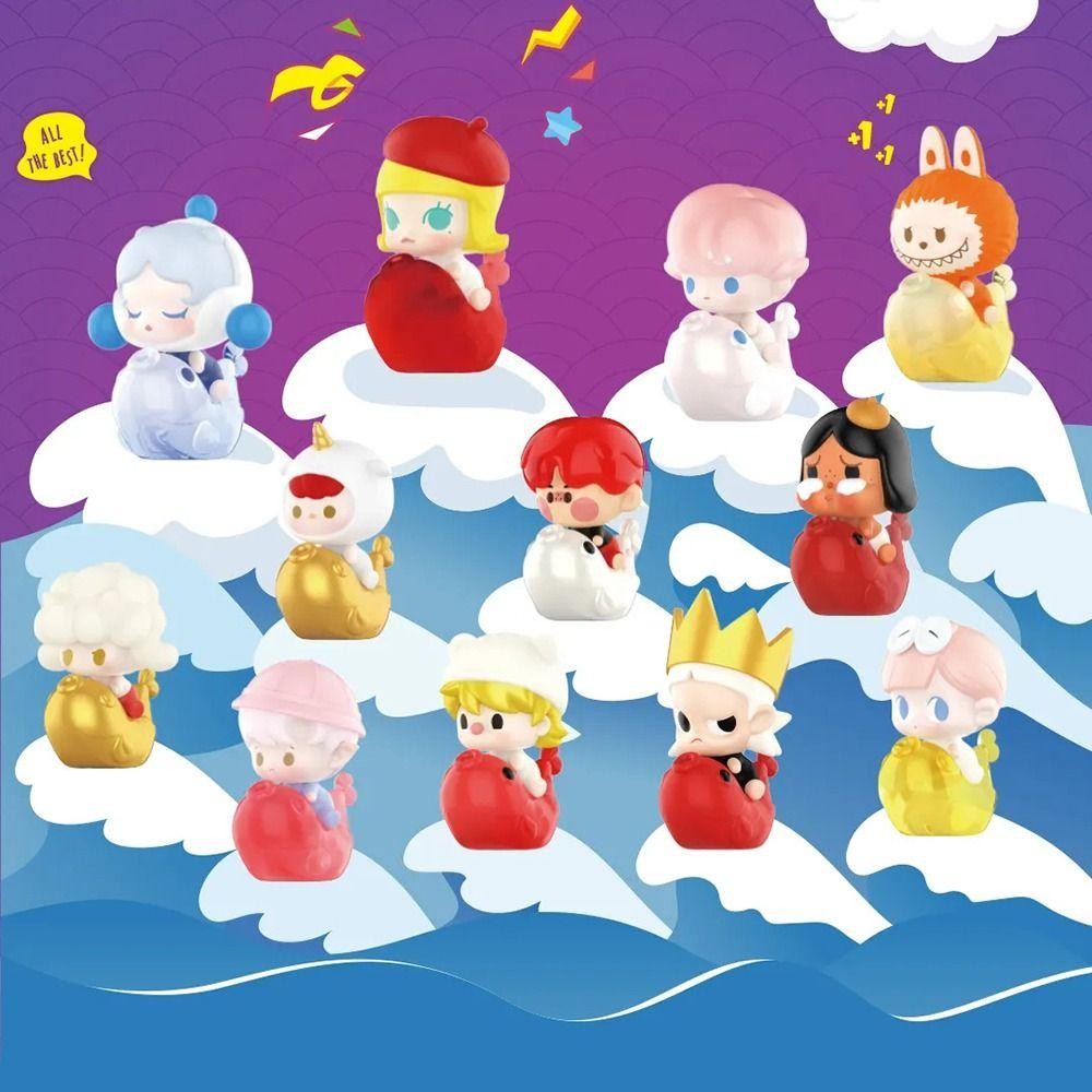 Ilonim กล่อง, Pop MART Pop Bean MOLLY Labubu CRYBABY อะนิเมะรูป,แฟชั่นน่ารักสบู่ฟอง Lucky Charm Series กล่องของเล่นเด็ก