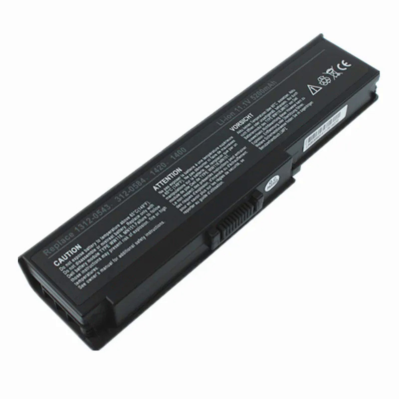 New แบตเตอรี่แล็ปท็อป For Dell Inspiron 1420 Vostro 1400 312-0543 312-0584 451-10516 FT080 FT092 KX1