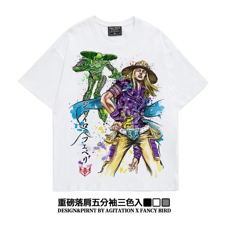 ใหม่ Jojo's Bizarre Adventure Gerozie Bellin เสื้อยืดพิ วินเทจ สไตล์ การ์ตูน น่ารัก สวยๆ