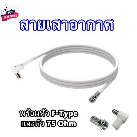 จัดส่งทุกวันไม่หยุดyearใหม่ สายนำสัญญาณ PSI RG6 เลือกความยาว 1-50 เมตร พร้อมเข้าหัวเสาอากาศ และจานดา