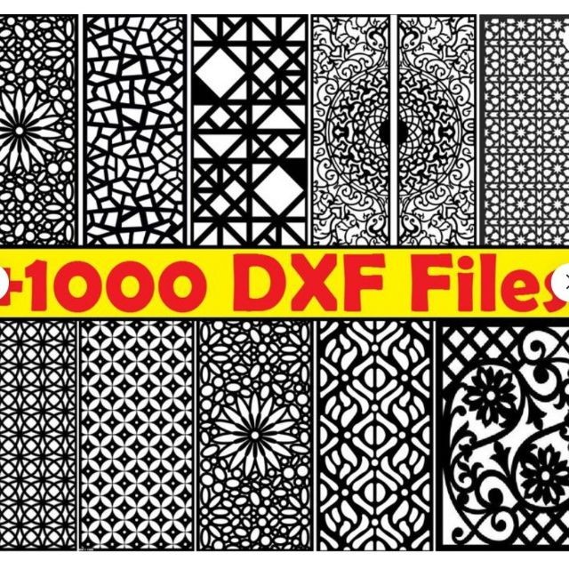 New 1000 File 450 บาท for cnc machine  File DXF  สำหรับเครื่อง cnc router / cnc laser