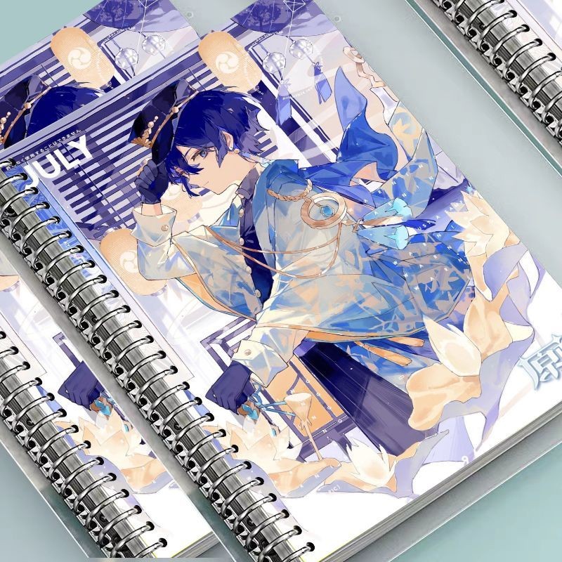 Genshin Impact Scaramouche a5 สมุดโน๊ตแบบหลวมที่ถอดออกได้