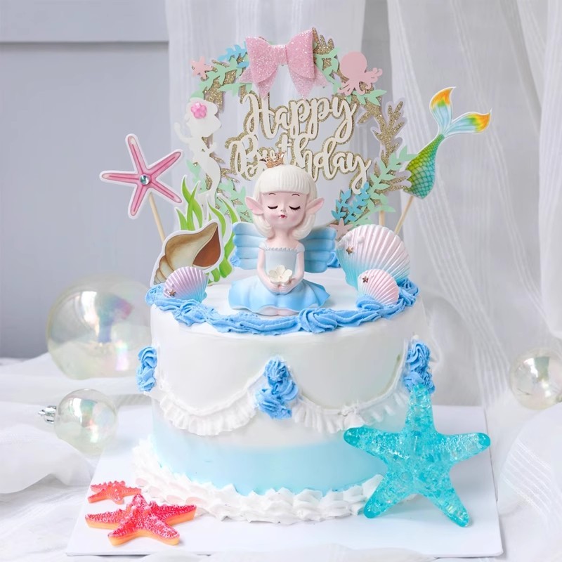ของเล่นตกแต่งเค้กวันเกิดของเด็กผู้หญิง นางฟ้าตัวน้อย วิเวียน ตกแต่งเค้ก ท็อปเปอร์ - รูปที่ 4