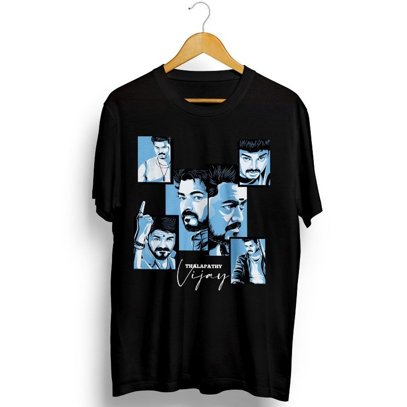 Thalpathy Vijay Tribute เสื้อยืด Vijay T เสื้อ Unisex Baju แฟชั่น Kaos สั้น slevee Tee ในมาเลเซีย_คล
