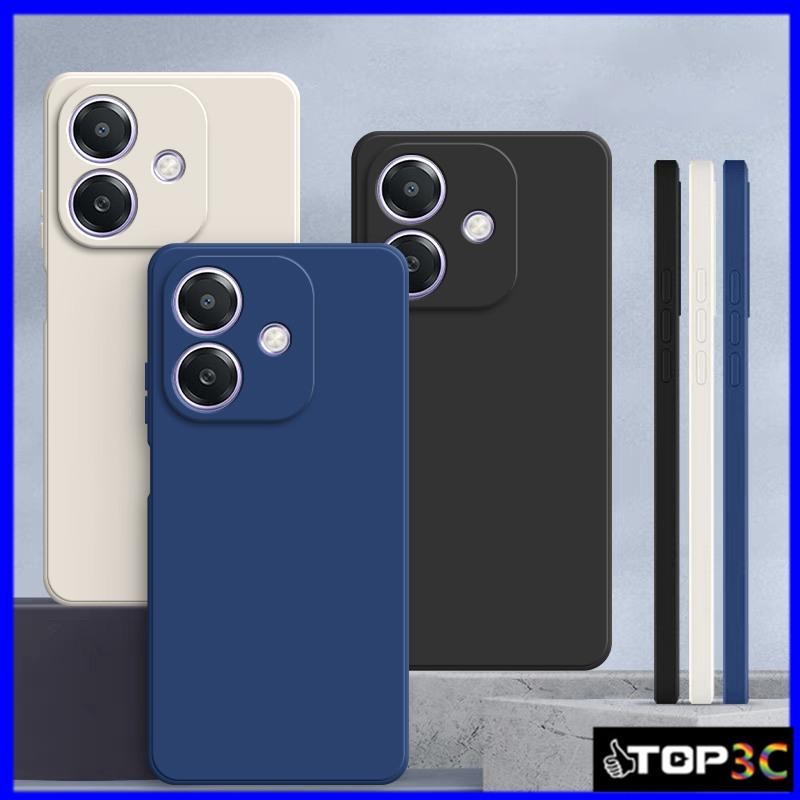 เคส OPPO A3X 5G/A3 Pro 5G/A38/A18/A58/A60/A78 5G สีทึบซิลิโคนเหลวป้องกันการตกเคสโทรศัพท์ YT