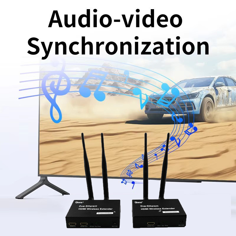 200M Wireless HDMI Extender หน้าจอแชร์จอแสดงผลอะแดปเตอร์ไร้สาย Sender Video Transmitter Receiver Converter สําหรับ PS3 PS4 Xbox DVD STB คอมพิวเตอร์แล็ปท็อป PC To TV Monitor โปรเจคเตอร์