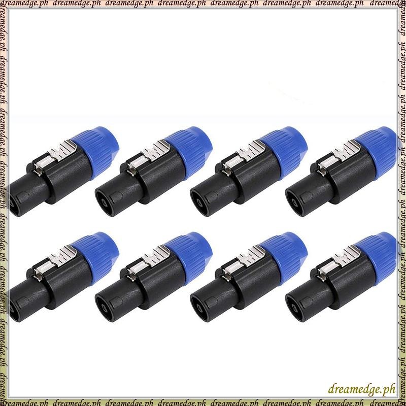 [SKG] ขั้วต่ออะแดปเตอร์สายสัญญาณเสียง 8 แพ็ค, ปลั๊กลําโพงเสียง 4 เสา Twist Lock เข้ากันได้กับ Speako