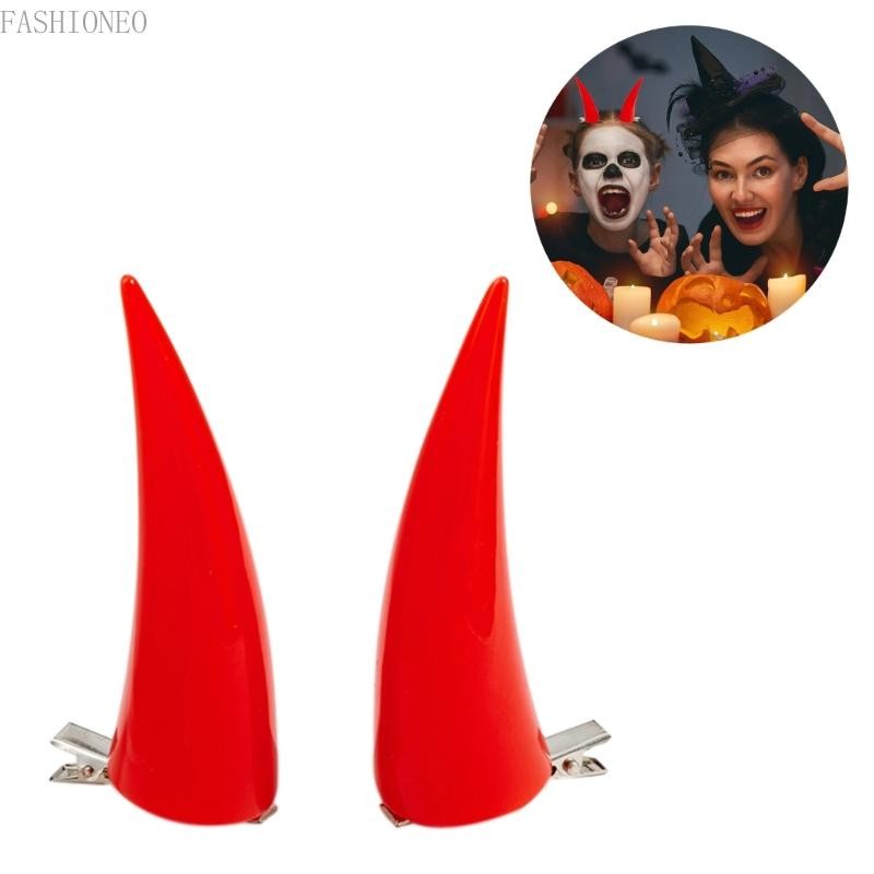 Fas Horn Anime Devil Hairclip Power ฮาโลวีนสาว Headwear คอสเพลย์คลิปผม