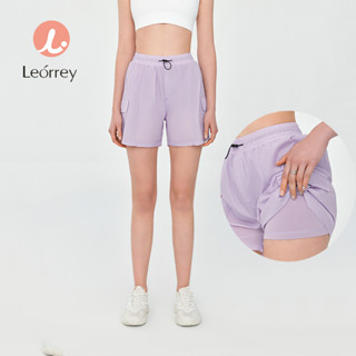 Leorrey-กางเกงขาสั้นกีฬา วิ่งออกกำลังกายกางเกงขาสั้นโยคะ