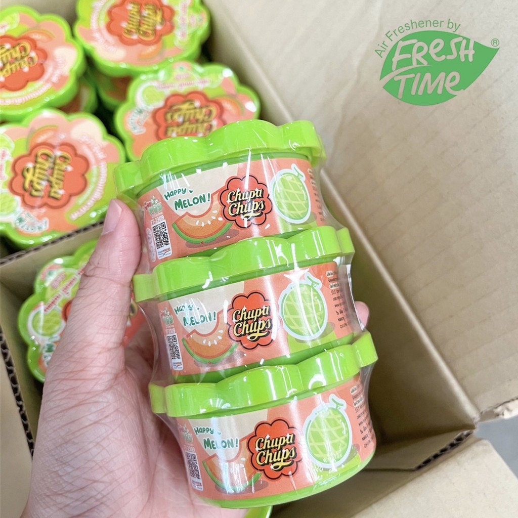Chupa Chups (1ชิ้น) เจลหอมปรับอากาศ 60g น้ำหอมปรับอากาศ เจลหอม วางได้ทุกที่ที่ต้องการ  หอมยาวนาน น้ำหอมในรถ