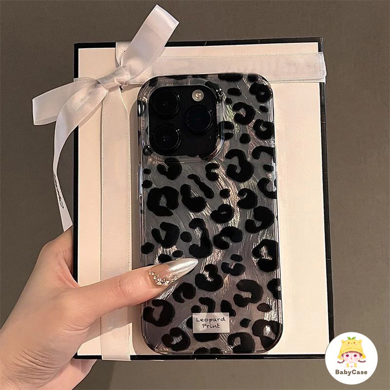 พิมพ์เสือดาวแฟชั่นนุ่ม เคสIPhone 11 13 15 Pro Max 7 8 Plus 14 12 Pro Max 14 11 12 Pro XR XS MAX X SE 14 Plus