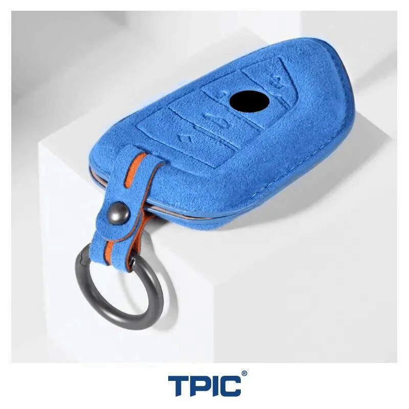 TPIC Alcantara LCD Car Key Case Cover Bag for BMW F20 G20 G30 X1 X3 X4 X5 G05 X6 X7 G11 F15 F16 G01 