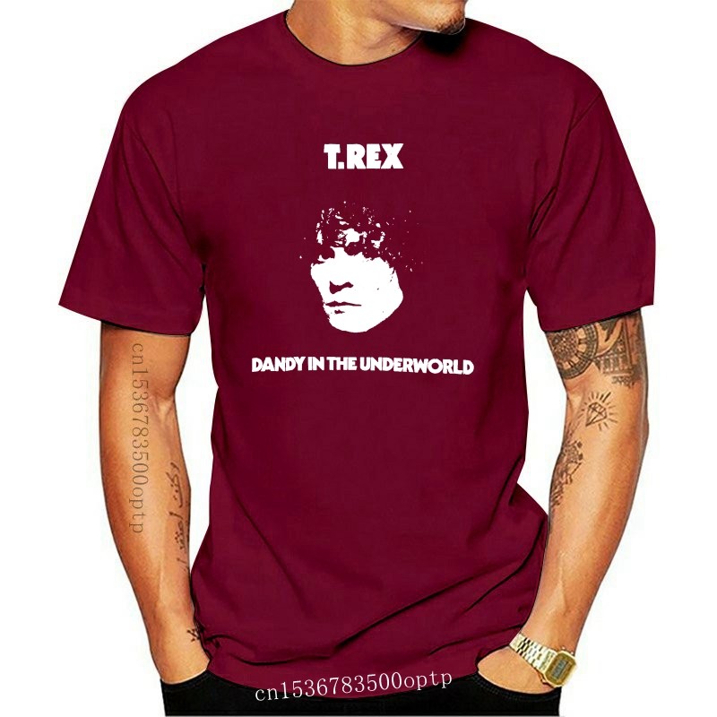 ใหม่ T Rex T เสื้อ Dandy In The Underworld Cover 100 อย่างเป็นทางการ Marc Bolan T Rex