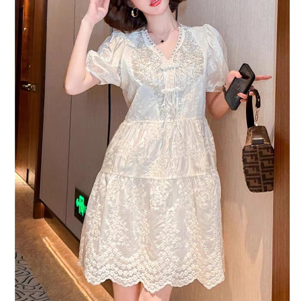 [Basica Moda] 0780 มินิเดรสผู้หญิง Cavallina Moda ปัก