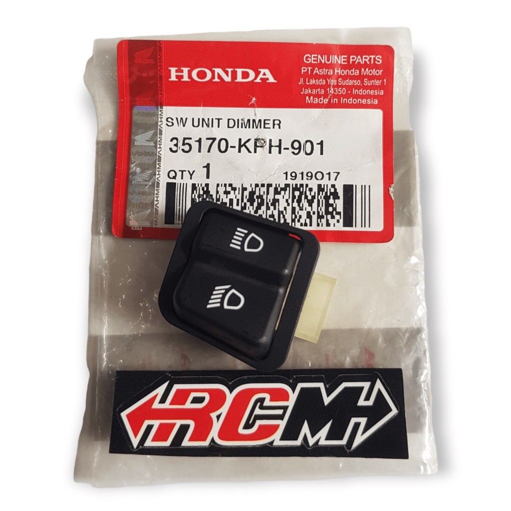 TOMBOL 35170-KPH-901 สวิทช์ปุ่ม DEM DIGMER สวิตช์ไฟ FAR NEAR KHARISMA KARISMA ORIGINAL HONDA AM HGP 